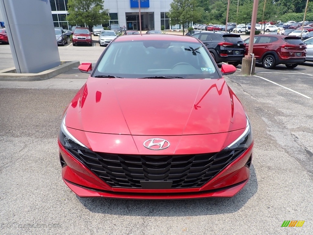 2021 Elantra SEL - Scarlet Red Pearl / Black photo #4