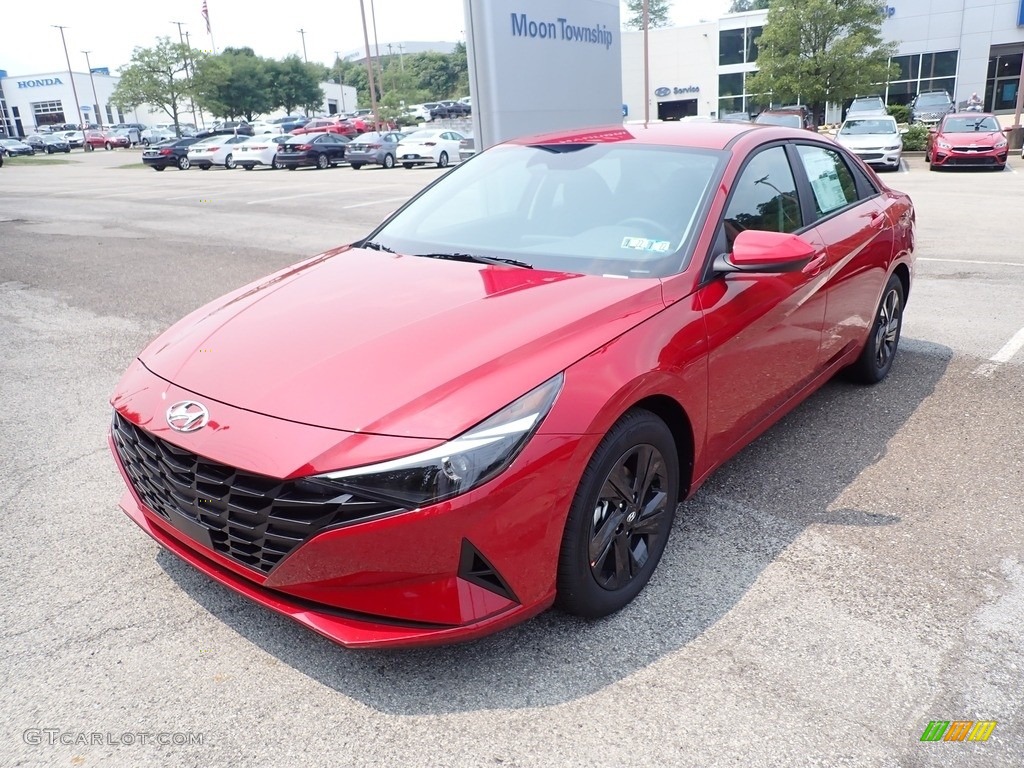 2021 Elantra SEL - Scarlet Red Pearl / Black photo #5