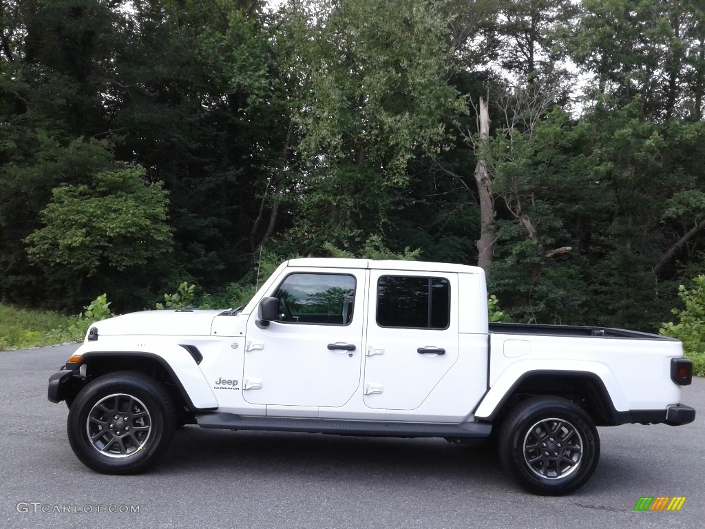 2021 Gladiator Overland 4x4 - Bright White / Black photo #1