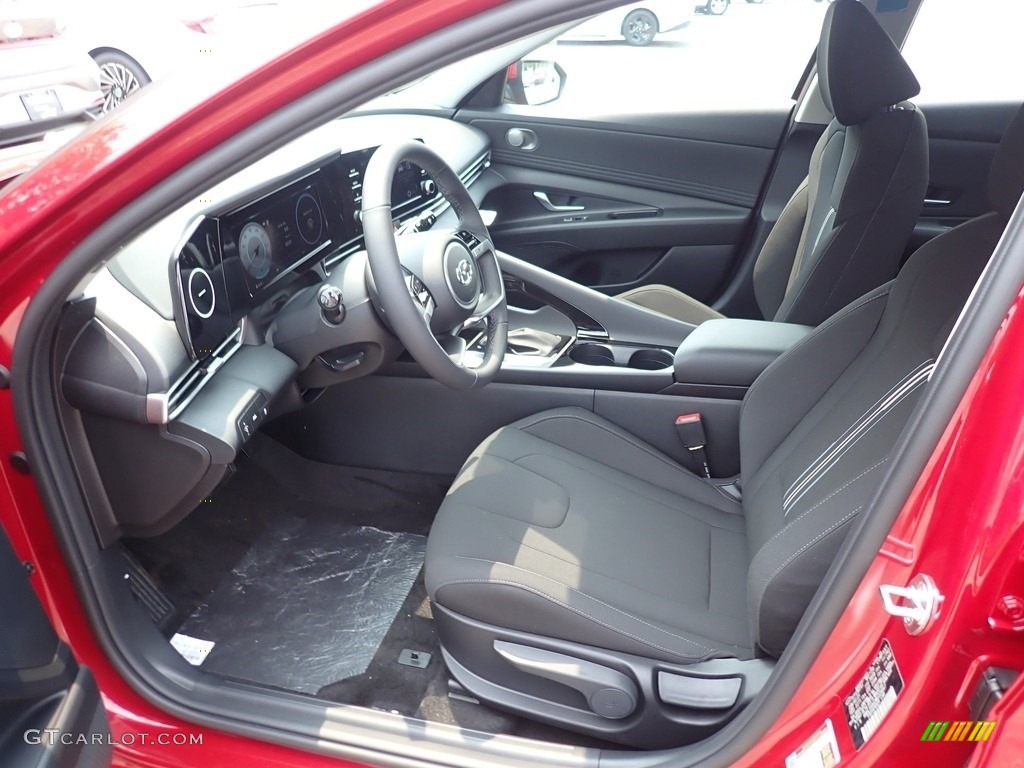 2021 Elantra SEL - Scarlet Red Pearl / Black photo #13