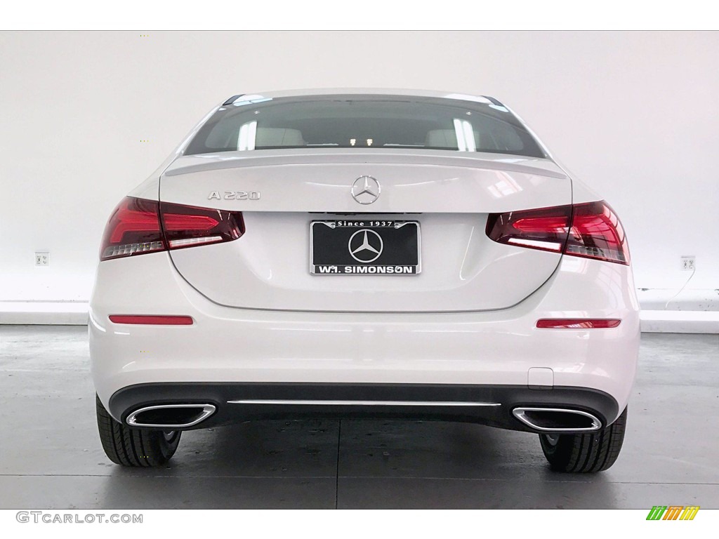 2020 A 220 Sedan - Digital White Metallic / Macchiato Beige photo #3