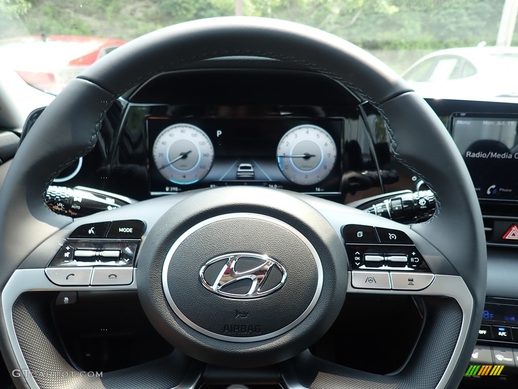 2021 Elantra SEL - Fluid Metal / Black photo #16