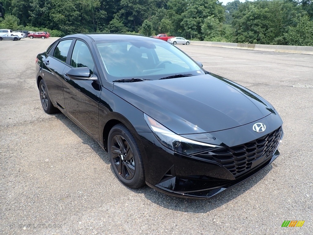 2021 Elantra SEL - Phantom Black / Black photo #3