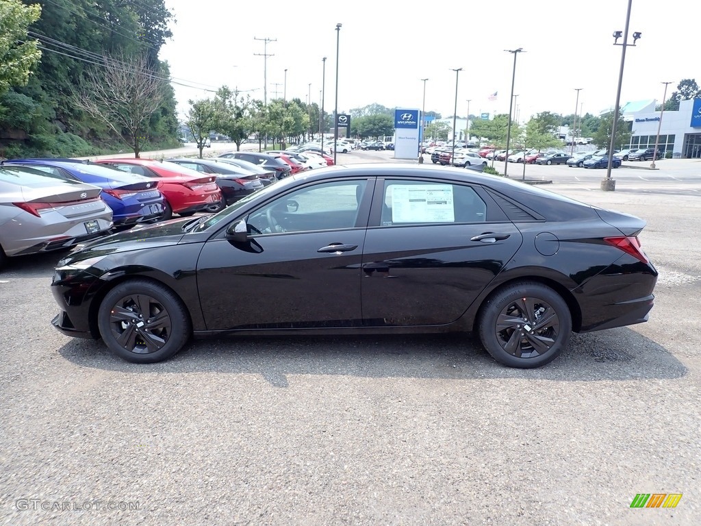 2021 Elantra SEL - Phantom Black / Black photo #6