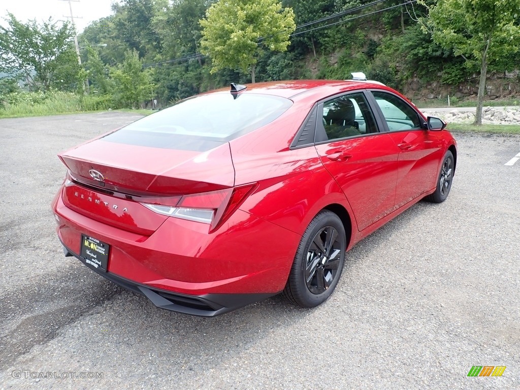 2021 Elantra SEL - Scarlet Red Pearl / Medium Gray photo #2