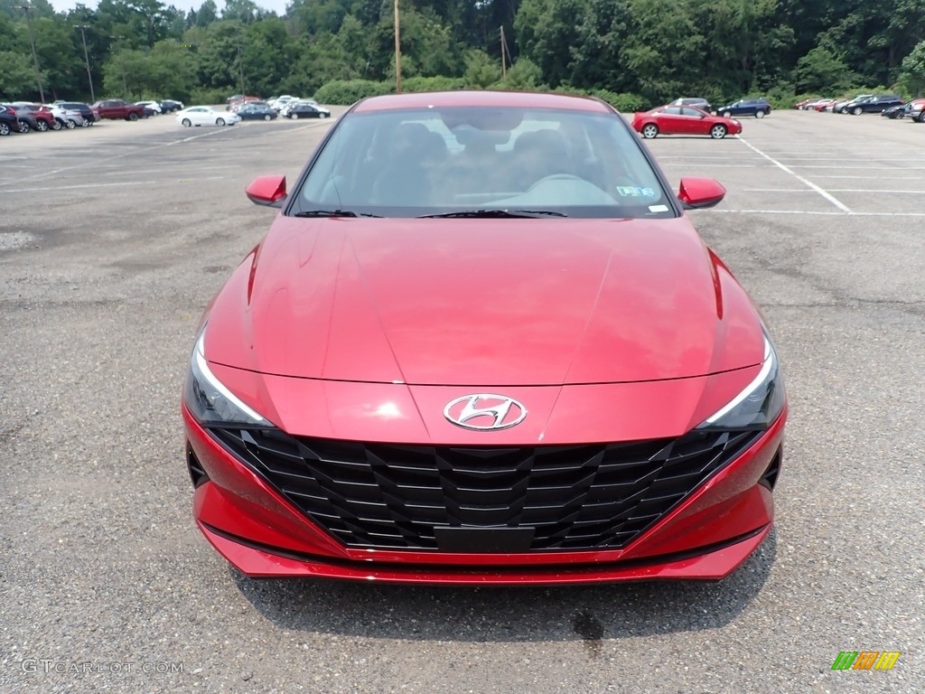 2021 Elantra SEL - Scarlet Red Pearl / Medium Gray photo #4