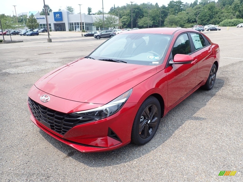 2021 Elantra SEL - Scarlet Red Pearl / Medium Gray photo #5