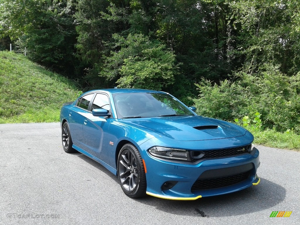 2021 Charger Scat Pack - Frostbite / Black photo #4