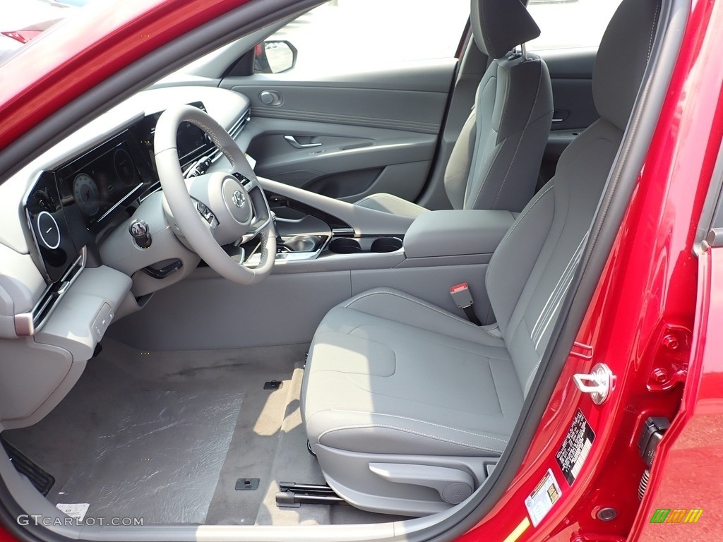 2021 Elantra SEL - Scarlet Red Pearl / Medium Gray photo #13