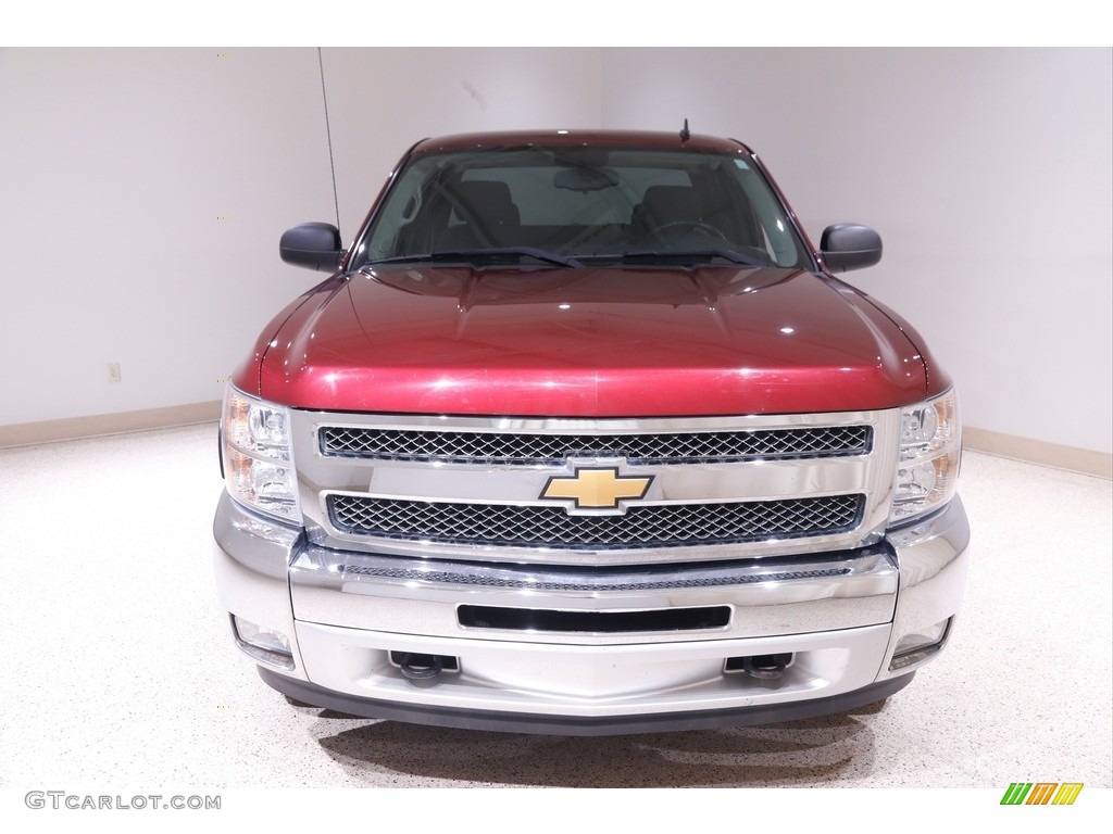 2013 Silverado 1500 LT Extended Cab 4x4 - Deep Ruby Metallic / Ebony photo #2