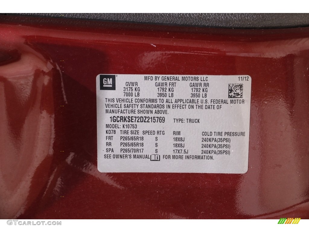 2013 Silverado 1500 LT Extended Cab 4x4 - Deep Ruby Metallic / Ebony photo #17