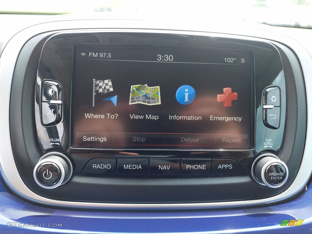 2016 Fiat 500X Lounge Controls Photo #142493358
