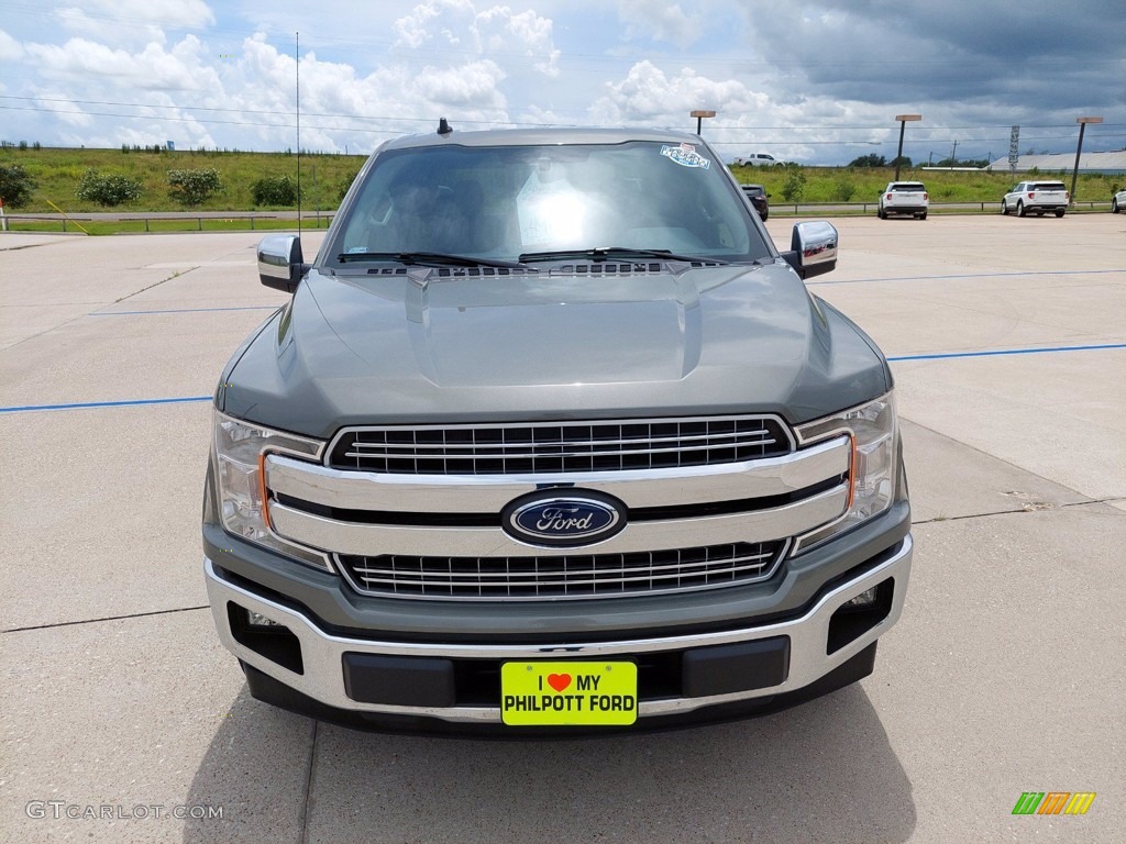 2020 F150 Lariat SuperCrew - Silver Spruce / Black photo #2