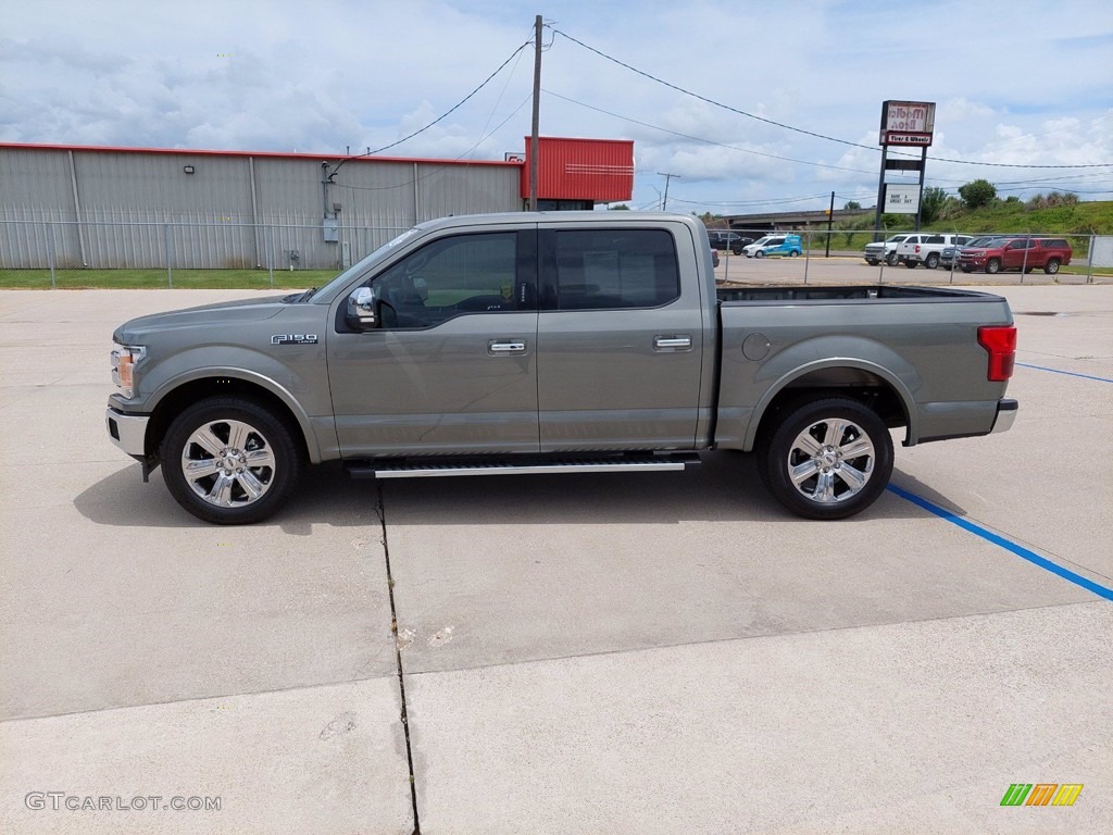 2020 F150 Lariat SuperCrew - Silver Spruce / Black photo #4