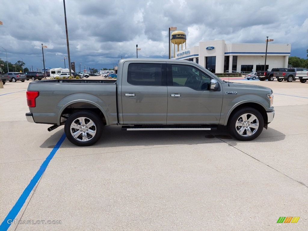 2020 F150 Lariat SuperCrew - Silver Spruce / Black photo #8