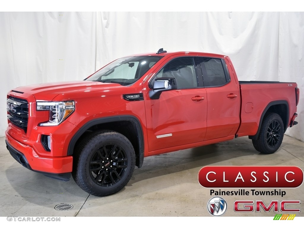 2021 Sierra 1500 Elevation Double Cab 4WD - Cardinal Red / Jet Black photo #1