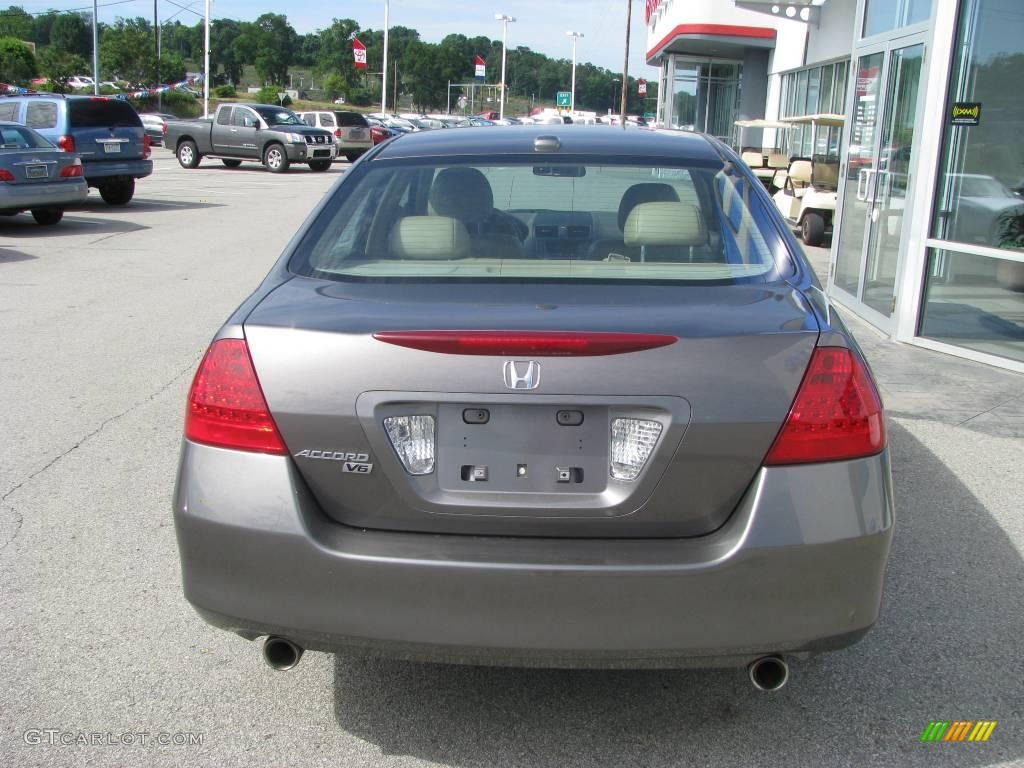 2007 Accord EX-L V6 Sedan - Carbon Bronze Pearl / Ivory photo #5