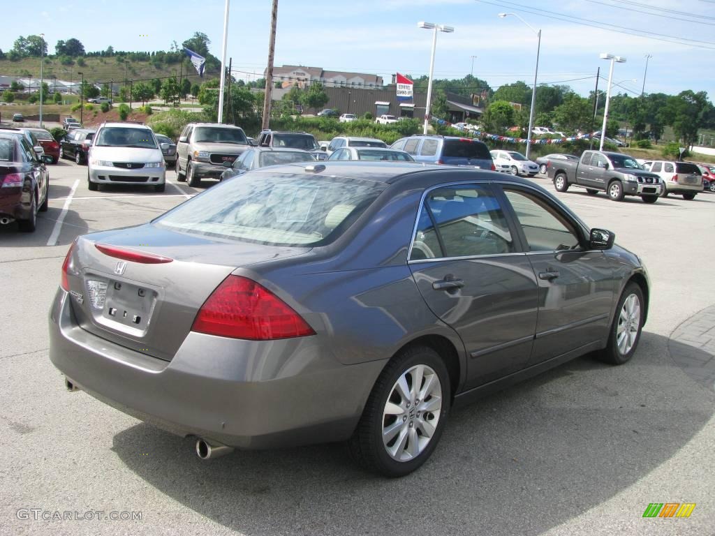 2007 Accord EX-L V6 Sedan - Carbon Bronze Pearl / Ivory photo #6