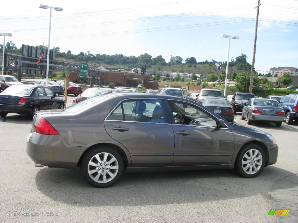 2007 Accord EX-L V6 Sedan - Carbon Bronze Pearl / Ivory photo #7