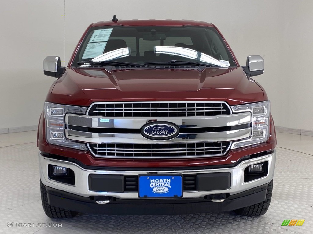 2019 F150 Lariat SuperCrew 4x4 - Ruby Red / Black photo #2