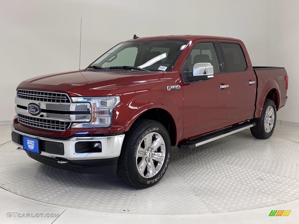 2019 F150 Lariat SuperCrew 4x4 - Ruby Red / Black photo #3