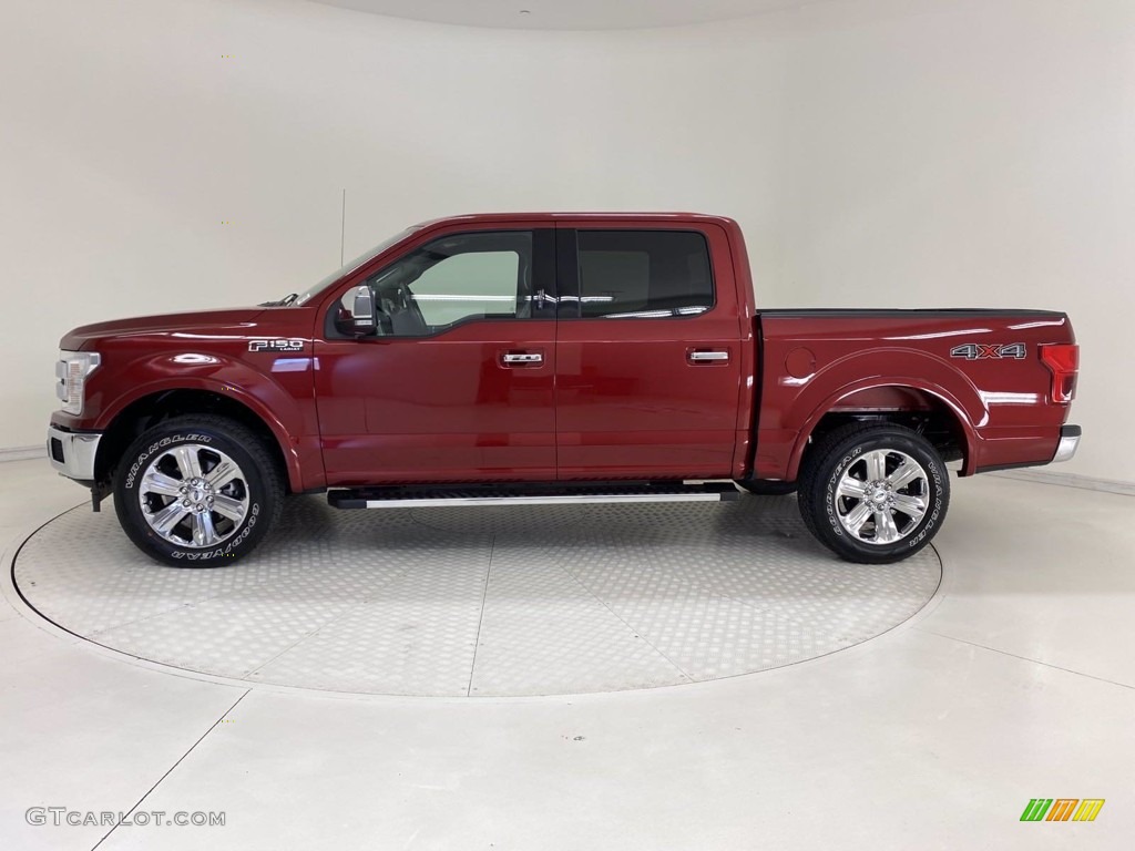 2019 F150 Lariat SuperCrew 4x4 - Ruby Red / Black photo #4