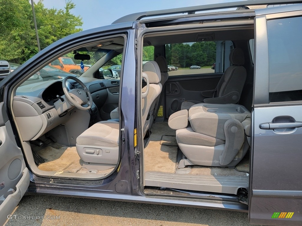 2007 Sienna LE - Slate Gray Metallic / Stone photo #9