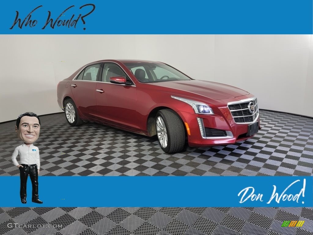 2014 CTS Luxury Sedan - Red Obsession Tintcoat / Jet Black/Jet Black photo #1