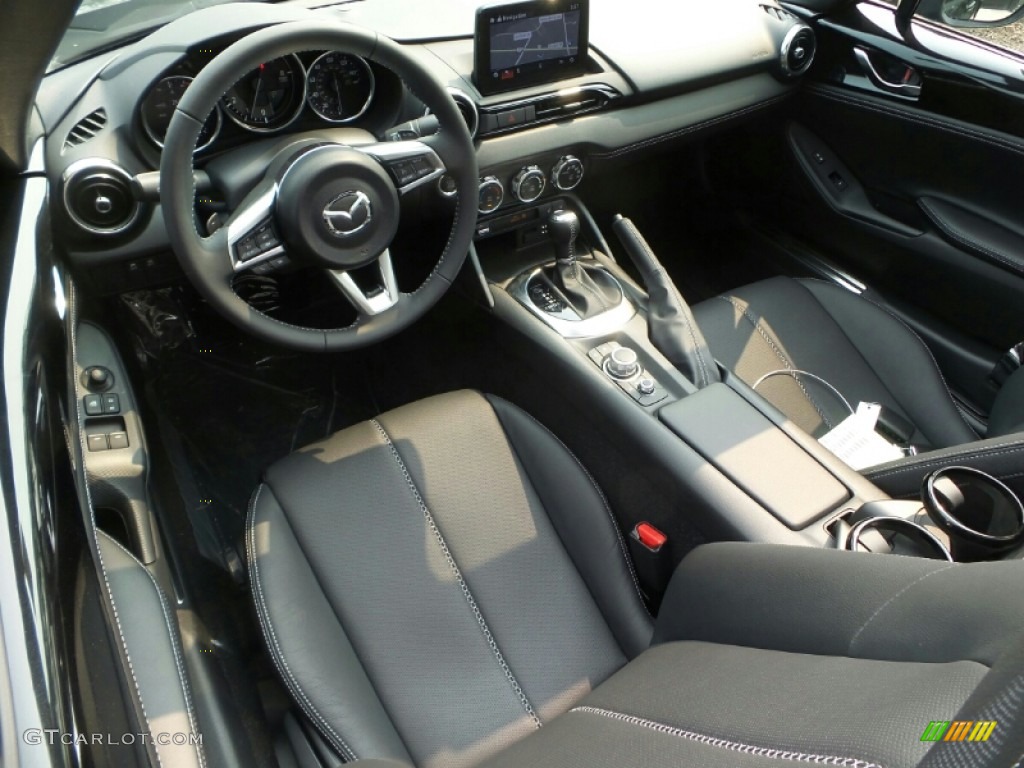 Black Interior 2021 Mazda MX-5 Miata RF Grand Touring Photo #142496841