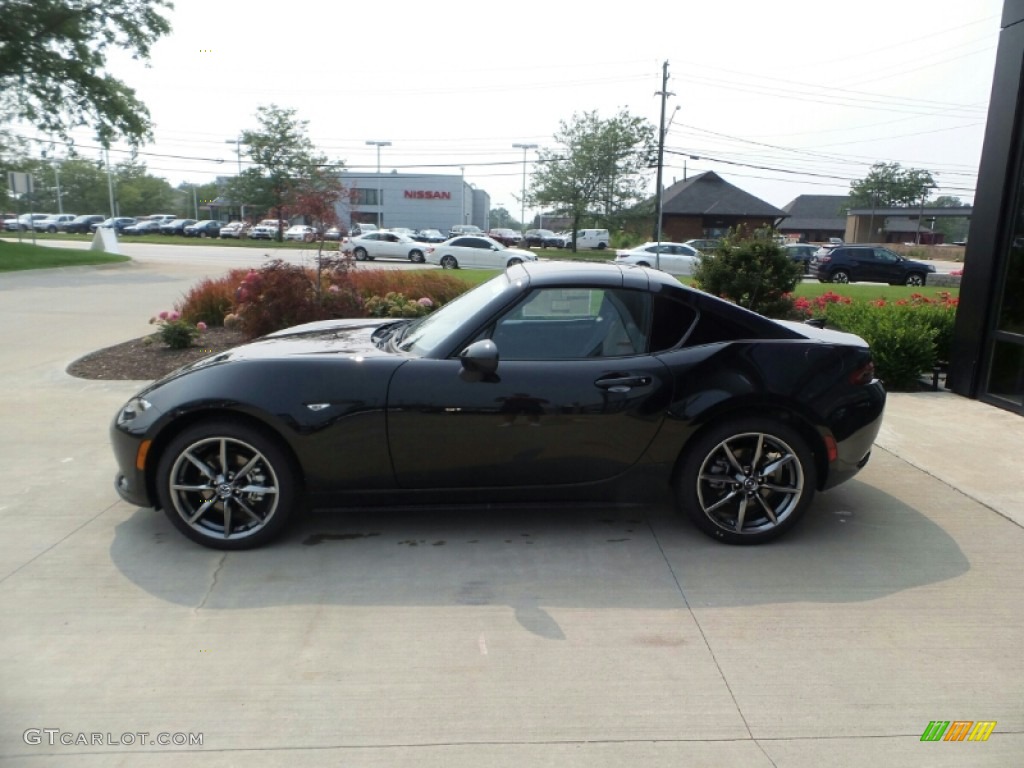 Jet Black Mica 2021 Mazda MX-5 Miata RF Grand Touring Exterior Photo #142496893