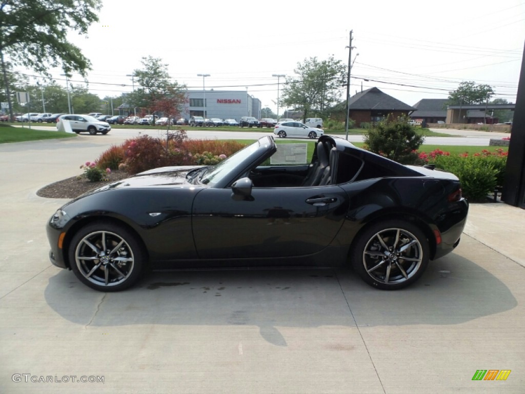 Jet Black Mica 2021 Mazda MX-5 Miata RF Grand Touring Exterior Photo #142496917