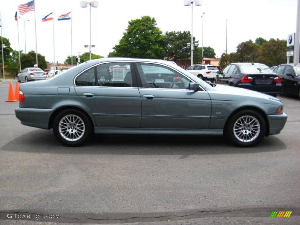 2001 5 Series 530i Sedan - Slate Green Metallic / Black photo #6