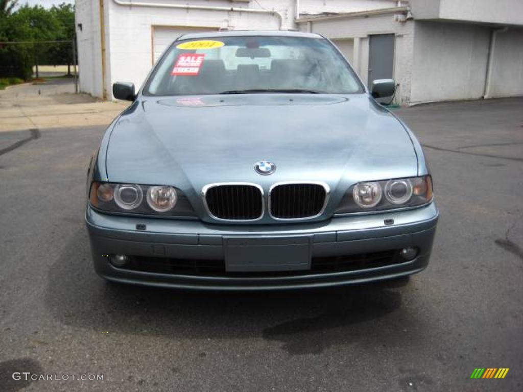 2001 5 Series 530i Sedan - Slate Green Metallic / Black photo #8