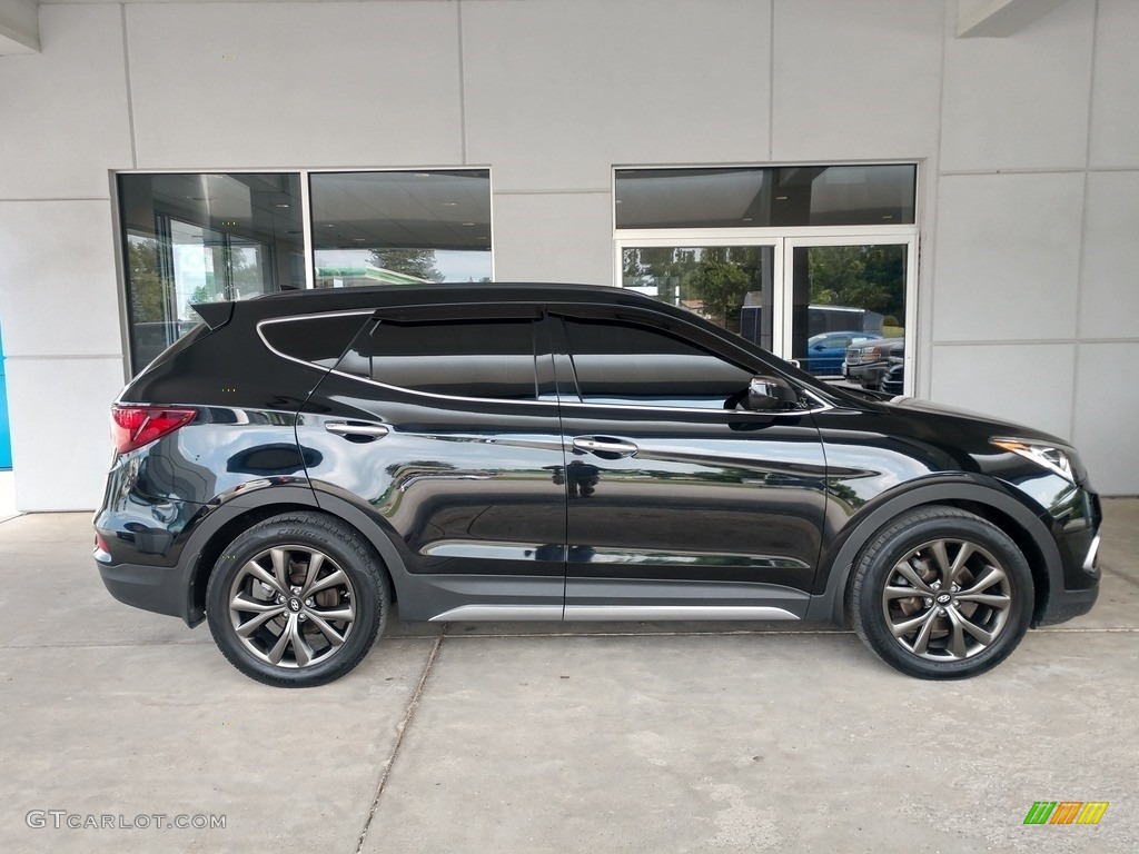 Black 2018 Hyundai Santa Fe Sport 2.0T Ultimate AWD Exterior Photo #142502916