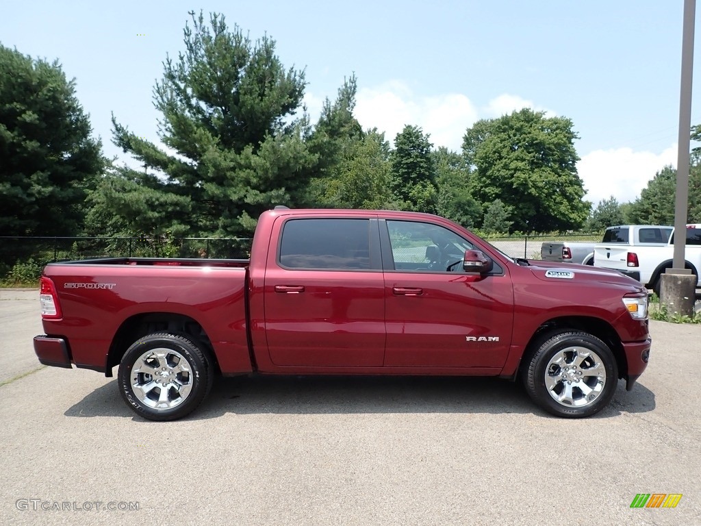 Delmonico Red Pearl 2021 Ram 1500 Big Horn Crew Cab 4x4 Exterior Photo #142502937