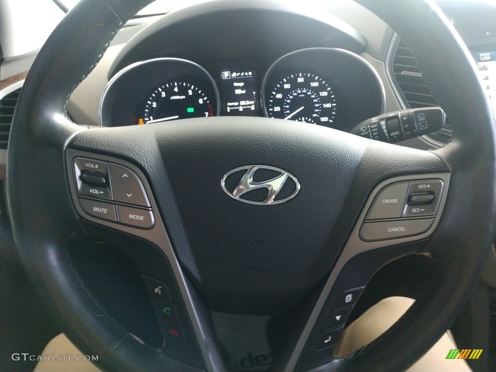 2018 Hyundai Santa Fe Sport 2.0T Ultimate AWD Gray Steering Wheel Photo #142503474