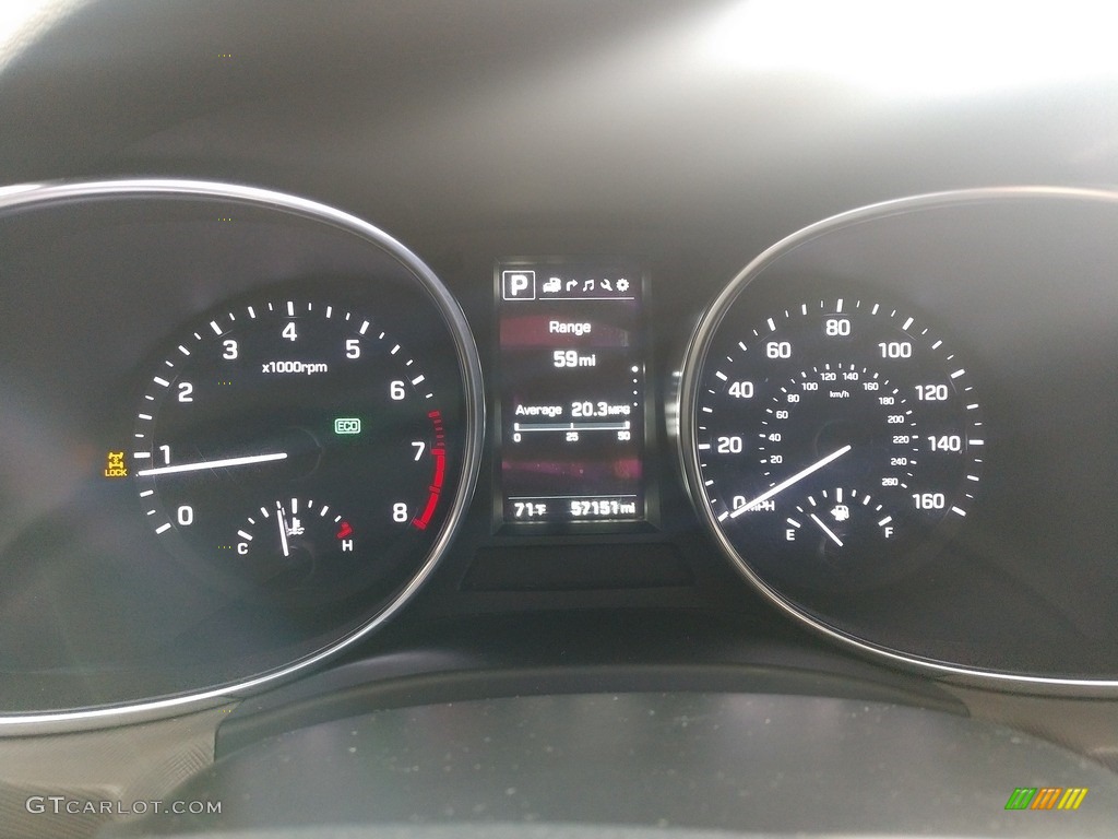 2018 Hyundai Santa Fe Sport 2.0T Ultimate AWD Gauges Photo #142503546