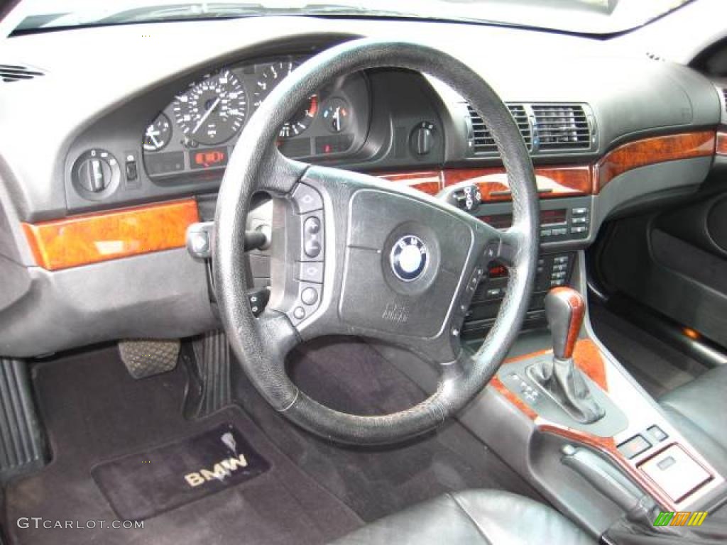 2001 5 Series 530i Sedan - Slate Green Metallic / Black photo #11