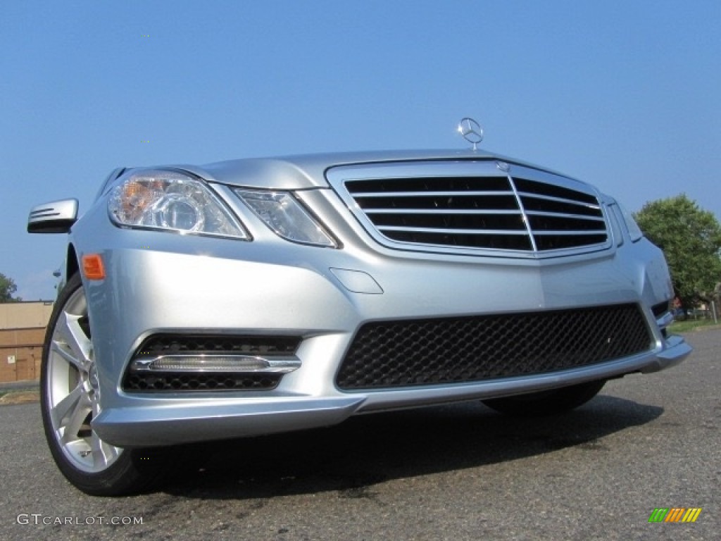 2013 E 350 Sedan - Diamond Silver Metallic / Ash/Dark Grey photo #2