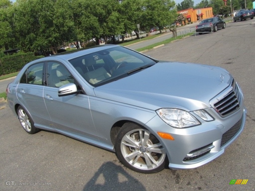 2013 E 350 Sedan - Diamond Silver Metallic / Ash/Dark Grey photo #3