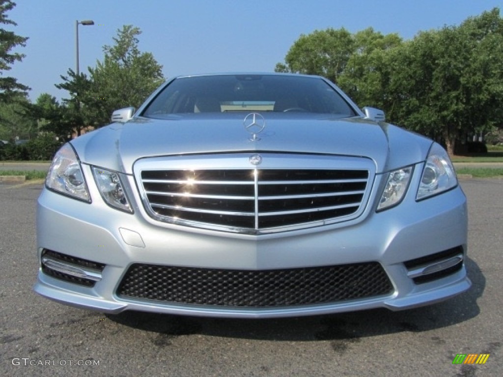 2013 E 350 Sedan - Diamond Silver Metallic / Ash/Dark Grey photo #4