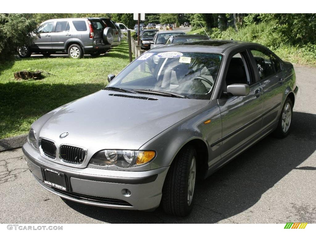 2004 3 Series 325xi Sedan - Silver Grey Metallic / Black photo #1