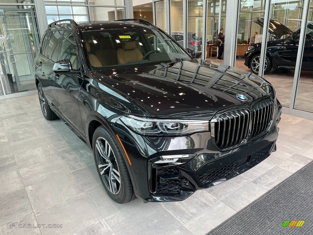 2021 X7 xDrive40i - Black Sapphire Metallic / Cognac photo #1