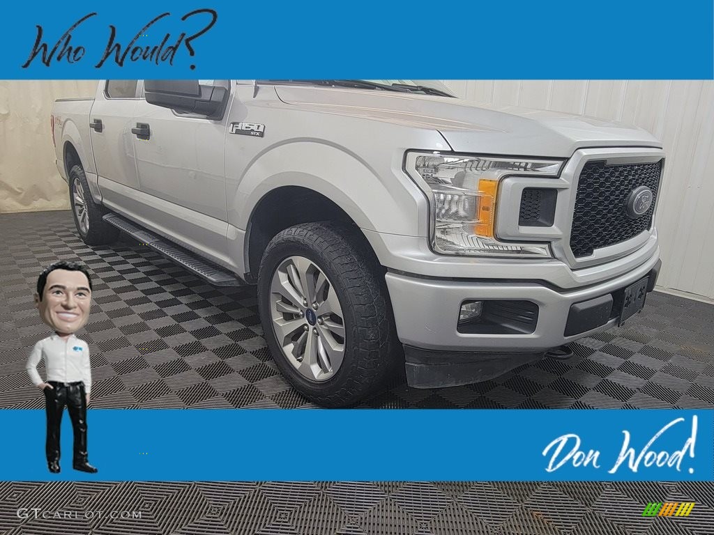 2018 F150 XL SuperCrew 4x4 - Ingot Silver / Earth Gray photo #1
