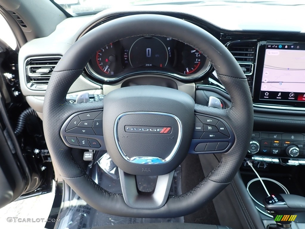 2021 Dodge Durango GT AWD Black Steering Wheel Photo #142506696