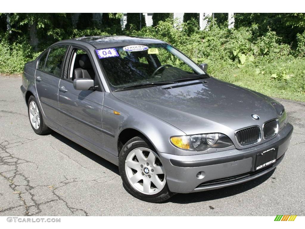 2004 3 Series 325xi Sedan - Silver Grey Metallic / Black photo #3