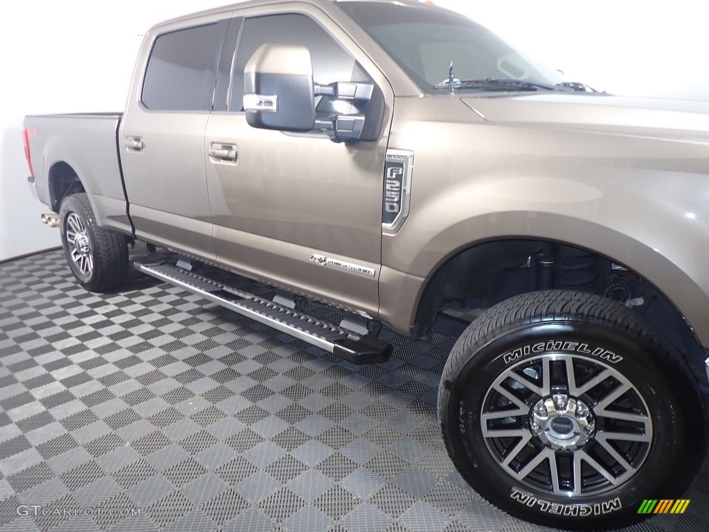 2019 F250 Super Duty Lariat Crew Cab 4x4 - Stone Gray / Dark Marsala photo #5