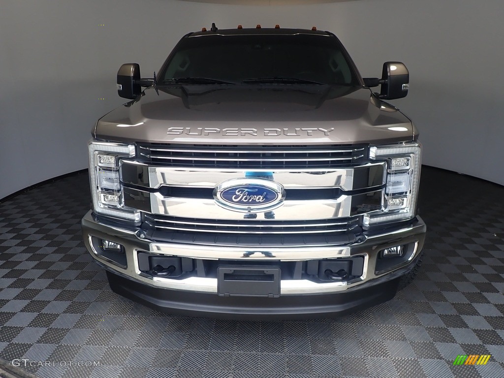 2019 F250 Super Duty Lariat Crew Cab 4x4 - Stone Gray / Dark Marsala photo #6