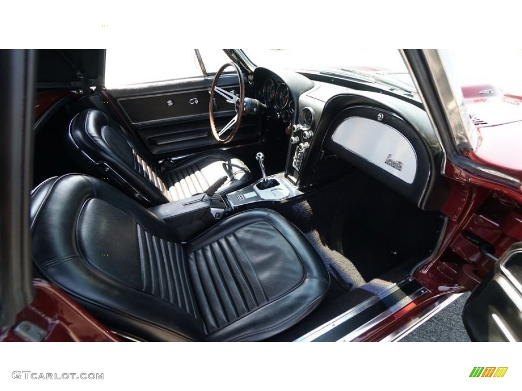1967 Corvette Convertible - Marlboro Maroon / Black photo #14