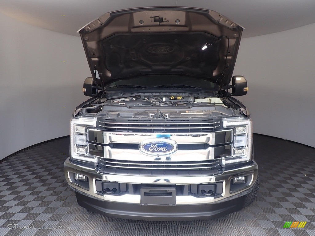 2019 F250 Super Duty Lariat Crew Cab 4x4 - Stone Gray / Dark Marsala photo #7